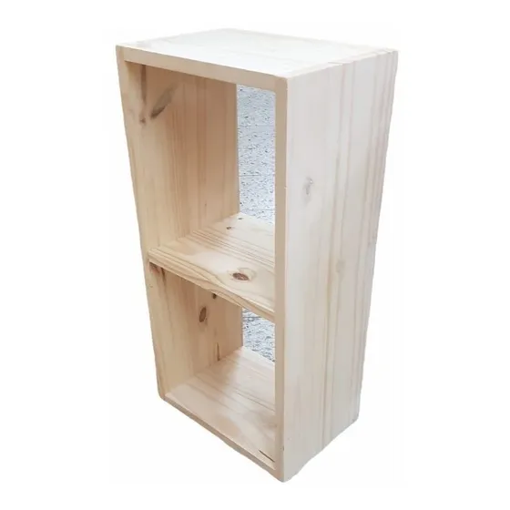 Repisa / Estanteria / Cubo De Pino X 2 Espacios De 30x60 Cm
