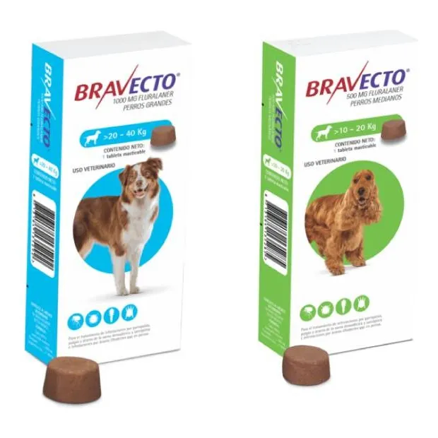 Bravecto 20 - 40 Kg + 10 -20 Kg