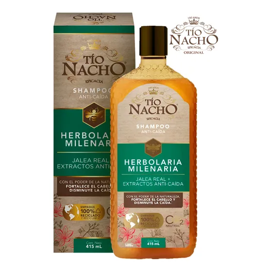 Shampoo Tio Nacho Herbolaria Milenaria 415ml Anticaida