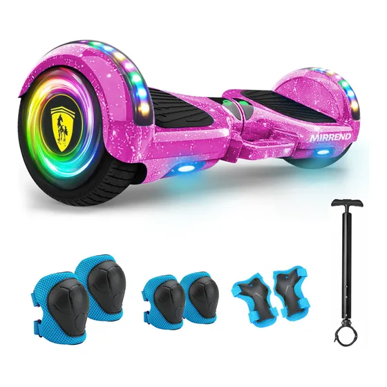 Mirrend T1 patinete eléctrico hoverboard bluetooth Rgb violeta para niños