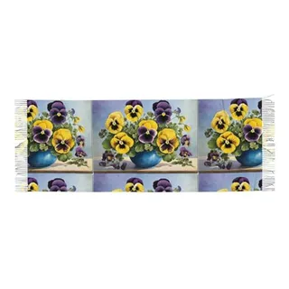 Bufandas De Moda Pansy Perfection Para Hombres Y Mujeres, Su Bufandas De Moda Pansy Perfection Para Hombres Y Mujeres, Su