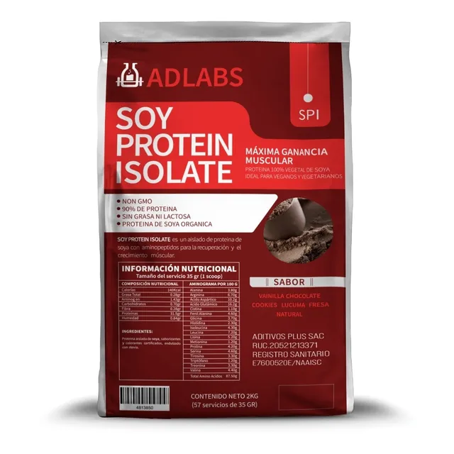 Proteina De Soya Natural 1k Sin Sabor Ni Endulcorantes