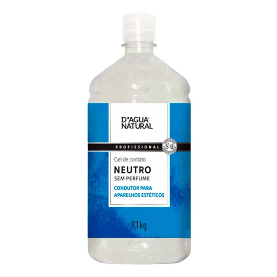 Gel de Contato Neutro 1,1kg Dagua Natural Eletroterapia