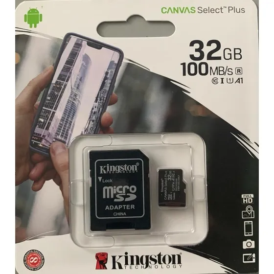 Memoria Micro Sd 32 Gb Kingston Original Con Adaptador Leer 
