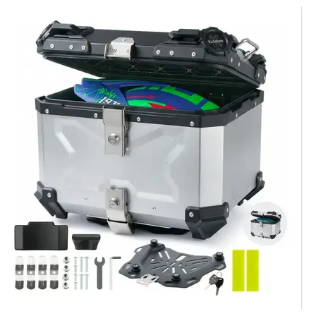 Bauleto Aluminio 45l Reforçado C/base De Fixaçãouniver Prata