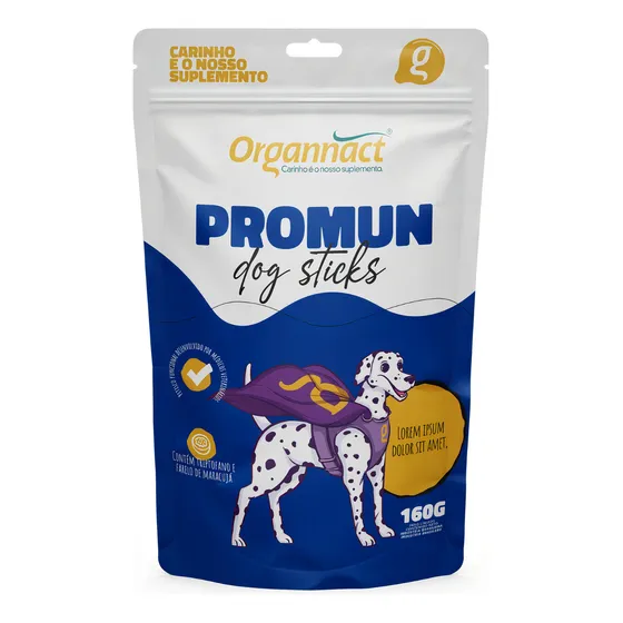 Suplemento Promun Dog Sticks Organnact 160g