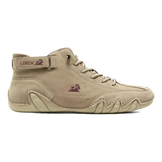 Botas Altas Italianas Transpirables Hechas A Mano Con Velcro