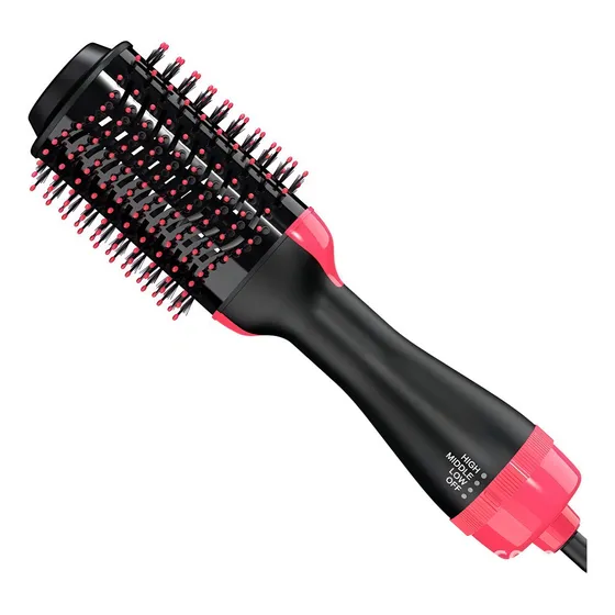 Cepillo One Step Secador De Pelo Profesional Suaviza Y Da Forma Color Negro