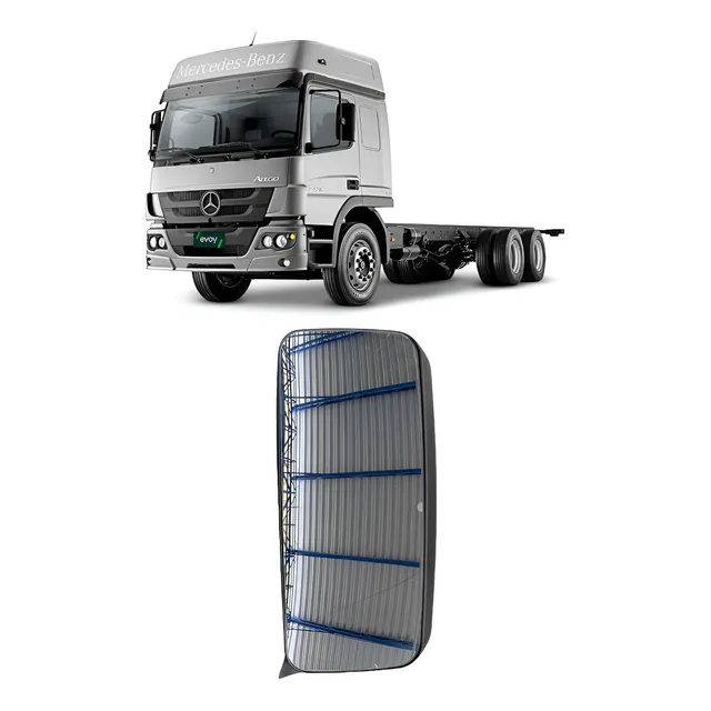 Retrovisor Mb Atego Axor 1938s S/ Desembaçador Convexo Grau