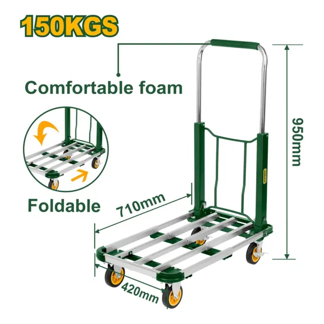 Carreta Plana Jadever 150kg Jdwb9a15