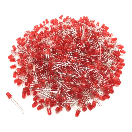 Pack De 100 Leds 5mm Rojo Diodos Redondos