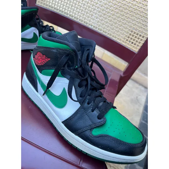 Zapatillas Air Jordan 1 Mid Green Toe