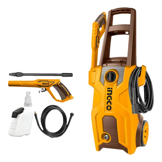 Hidrolavadora 2000w 160bar Motor A Carbones C/autostop Color Amarillo Frecuencia 50 Hz