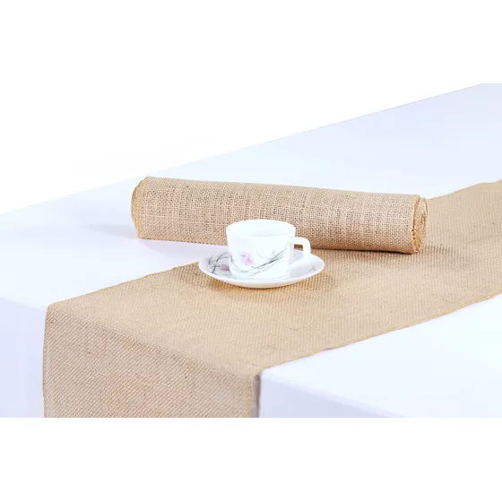 Vds 10 Camino Mesa Arpillera 100% Yute Natural Mantel Centro