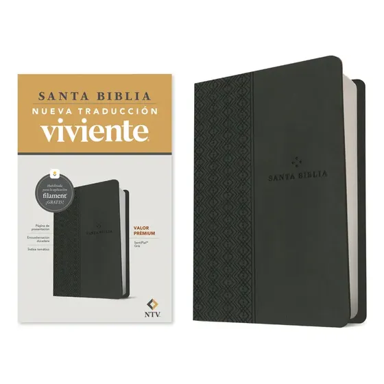 Biblia Valor Prãâ©mium Ntv Con Filament (sentipiel, Gris), De Tyndale. Editorial Tyndale House Publishers | Cuotas sin interés