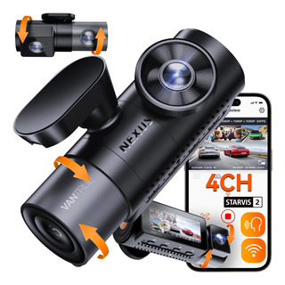 Vantrue N5: Pack Cmara Dash 4 Canales Wifi 360 Con Ir Vantrue N5: Pack Cmara Dash 4 Canales Wifi 360 Con Ir
