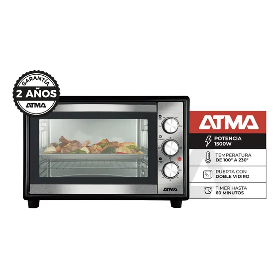 Horno Eléctrico De Mesa Atma Con Grill Hga3024uainch 30l 1500w