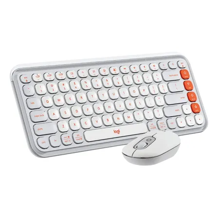 Teclado Y Mouse Logitech Pop Icon White 920013055