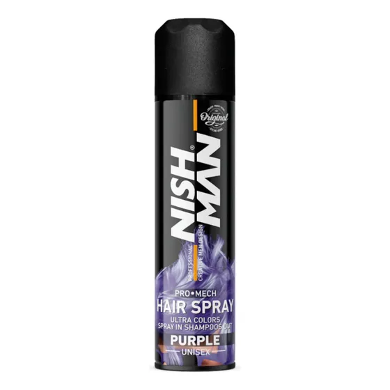 Tinte De Fantasia Nishman Spray Color Morado Temporal