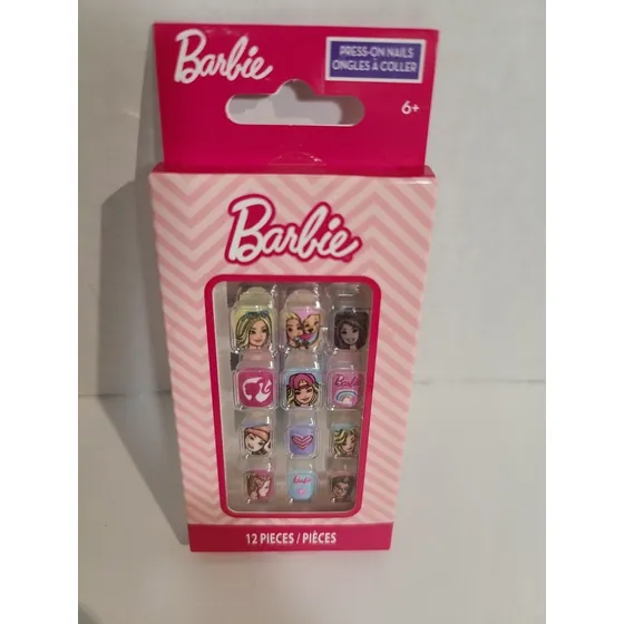 Uñas Postizas De Barbie, Para Niña