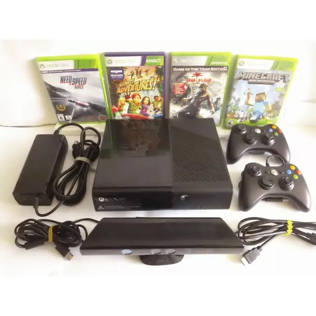 Consola Xbox 360 Super Slim 4gb Kinect Inalámbrico.