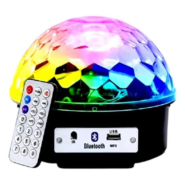 Proyector De Luces Musical Bluetooth Mp3 Discoteca Portátil