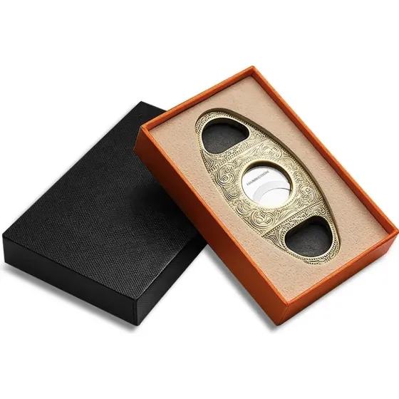 Corta Puros Habanos Cigarros Metal Doble Hoja Premium