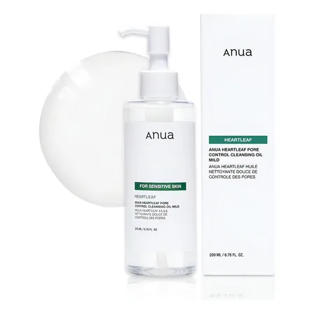 Anua Heartleaf Aceite Limpiador De Poros Mild, Lavado Facial