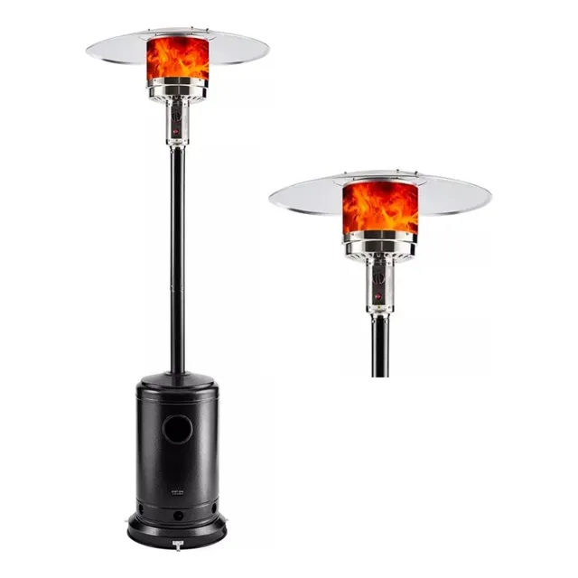 Aquecedor Chapéu Á Gás Preto Ambiente Externo Chamonix