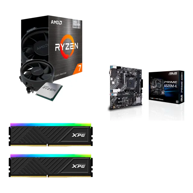 Kit Actualizacion Pc Gamer Ryzen 7 5700g + A520 + 16gb Ddr4