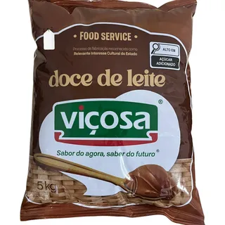 Doce De Leite Cremoso Viçosa Tradicional Bag 5kg Doce De Leite Cremoso Viçosa Tradicional Bag 5kg