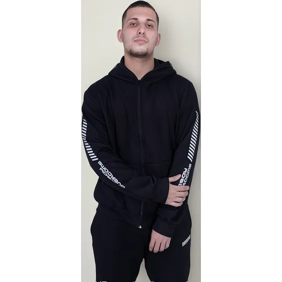 Moletom Canguru Overcome Bad Boy Preto