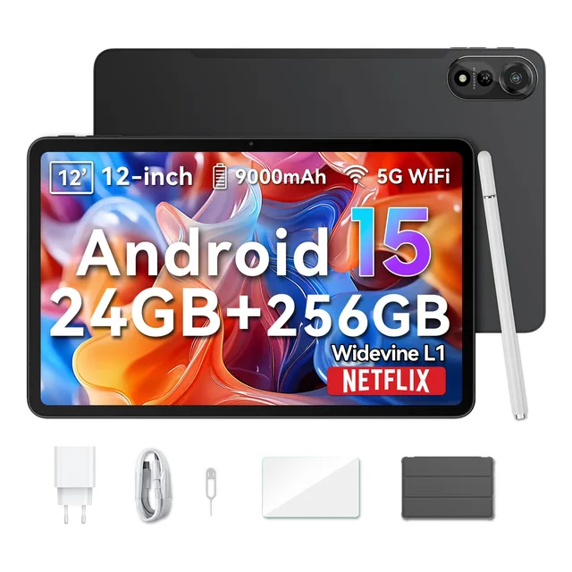 Tablet Blackview Mega2 2025 De 12 Pulgadas, 24 Gb De Ram Y 2