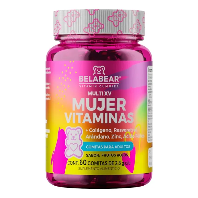 Multivitaminico Mujeres 60 Gomitas Belabear Resveratrol