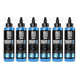 Kit 6x Shaving Gel De Barbear Menthol 300ml Big Barber Kit 6x Shaving Gel De Barbear Menthol 300ml Big Barber