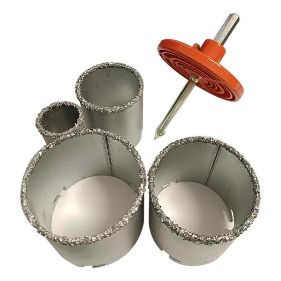 Juego Sierra Copa Diamantadas Para Porcelanatos De 33 A 73mm