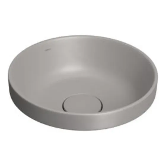 Bacha De Sobreponer Redonda 30 Cm Cinza Mate Deca