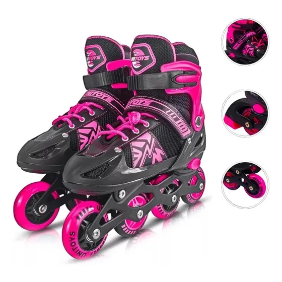 Patins 4 Rodas Inline Com Ajuste De Tamanho Infantil Roller
