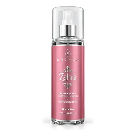 Body Splash Zahra 200ml Floral Frutado Baunilhado Brúmea