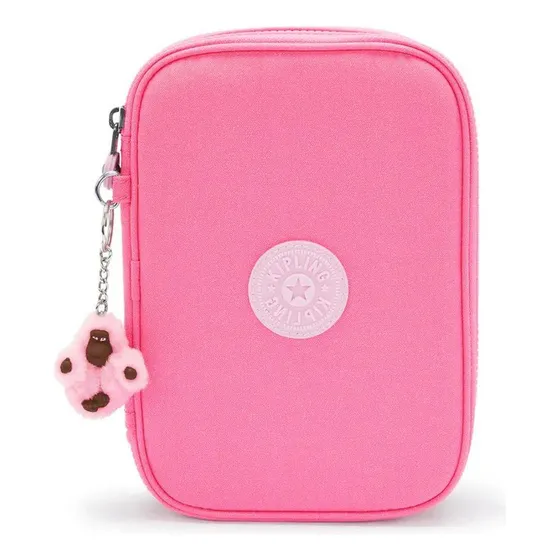 Estojo Grande 100 Pens Kipling Pink Twinkle Cor Rosa