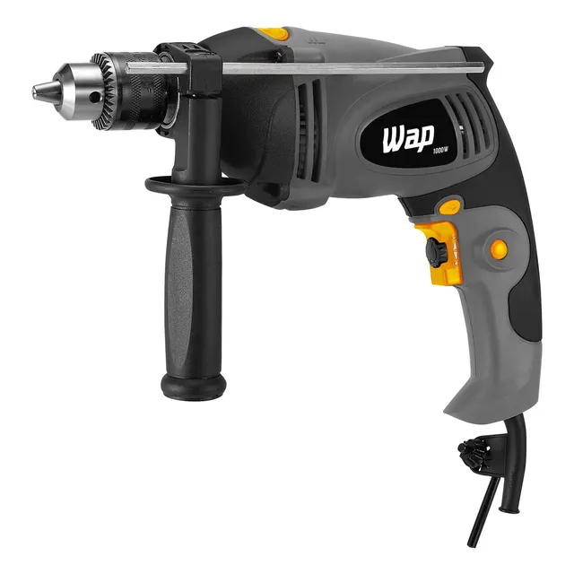 Furadeira E Parafusadeira De Impacto E Maleta Wap Efpi1000 220v Cor Cinza