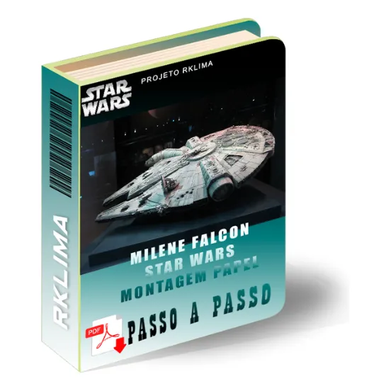 Projeto Modelo De Papel 3d - Star Wars Millenium Falcon