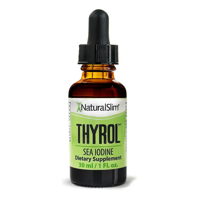 Thyrol, Yodo De Algas Marinas, Tiroides 30 Ml - Natural Slim