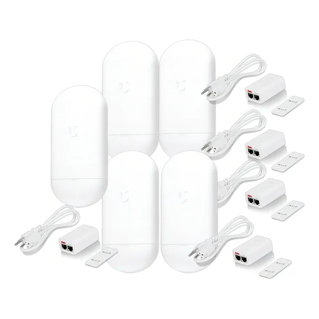 Access point, PtP, PtMP Ubiquiti airMAX 5AC Loco Loco5AC + Poe blanco 5 unidades