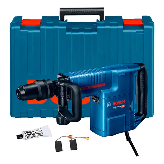 Martillo Cango Demoledor 10kg Bosch Gsh 11e 1500w + Cincel Color Azul
