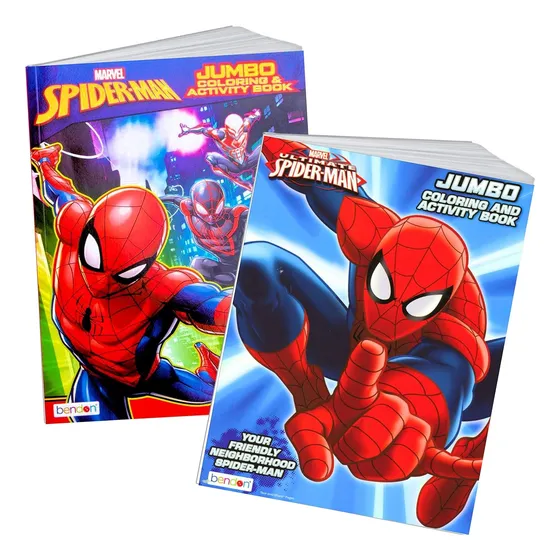 Juego De Libros Para Colorear Y Actividades De Spider-man