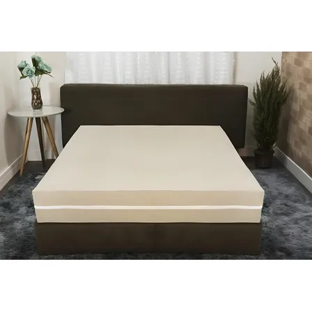 Capa Colchão Casal Impermeável Napa Com Zíper 1,88x1,38x0,20m Inova UD