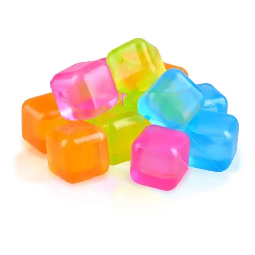 Pack 20 Cubos De Hielo Reutilizables De Plástico Refrescante