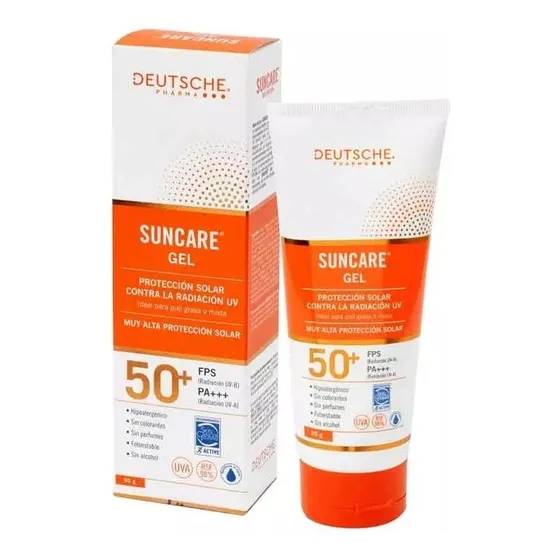 Suncare Protector Solar En Gel Fps50 90 Grs