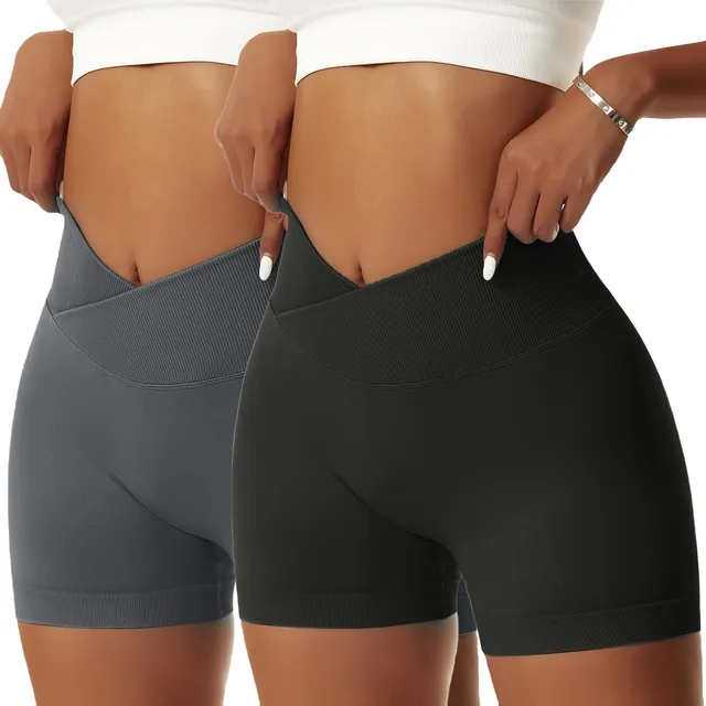 Vertvie 2 Pantalon Corto Entrenamiento Para Mujer Cintura V